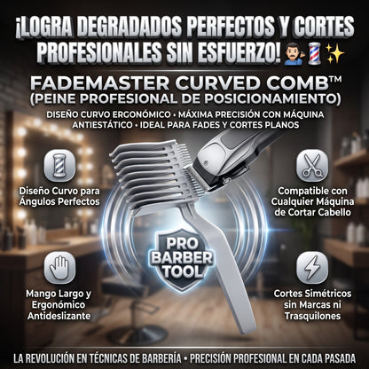 FADEMASTER™ Peine de Posicionamiento Curvado Profesional