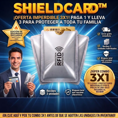 ShieldCard™ Protectores de Tarjetas Anti-Clonación RFID
