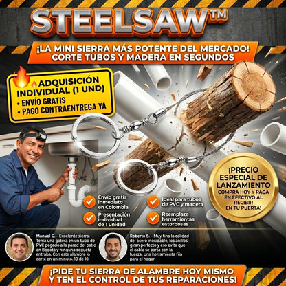 SteelSaw™ Sierra de Alambre de Alta Resistencia