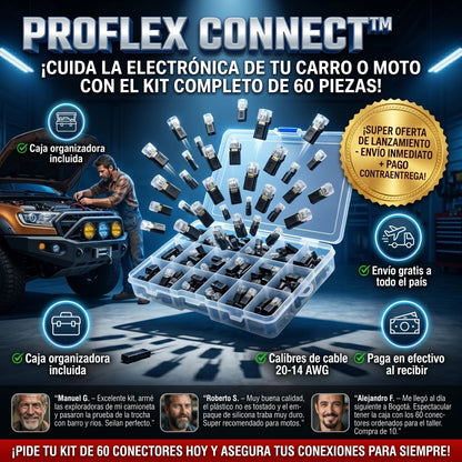 PROFLEX CONNECT™ Conector de cable automotriz x 60 pcs