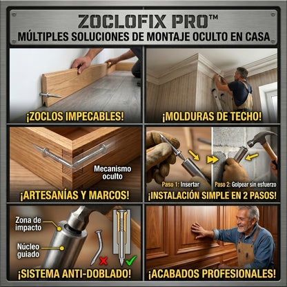 ZOCLOFIX PRO™ Clavos De Fijacion Doble x 60 unds