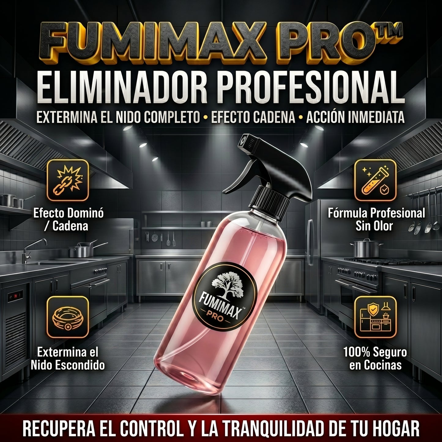 FumiMax PRO™ extermina las plagas