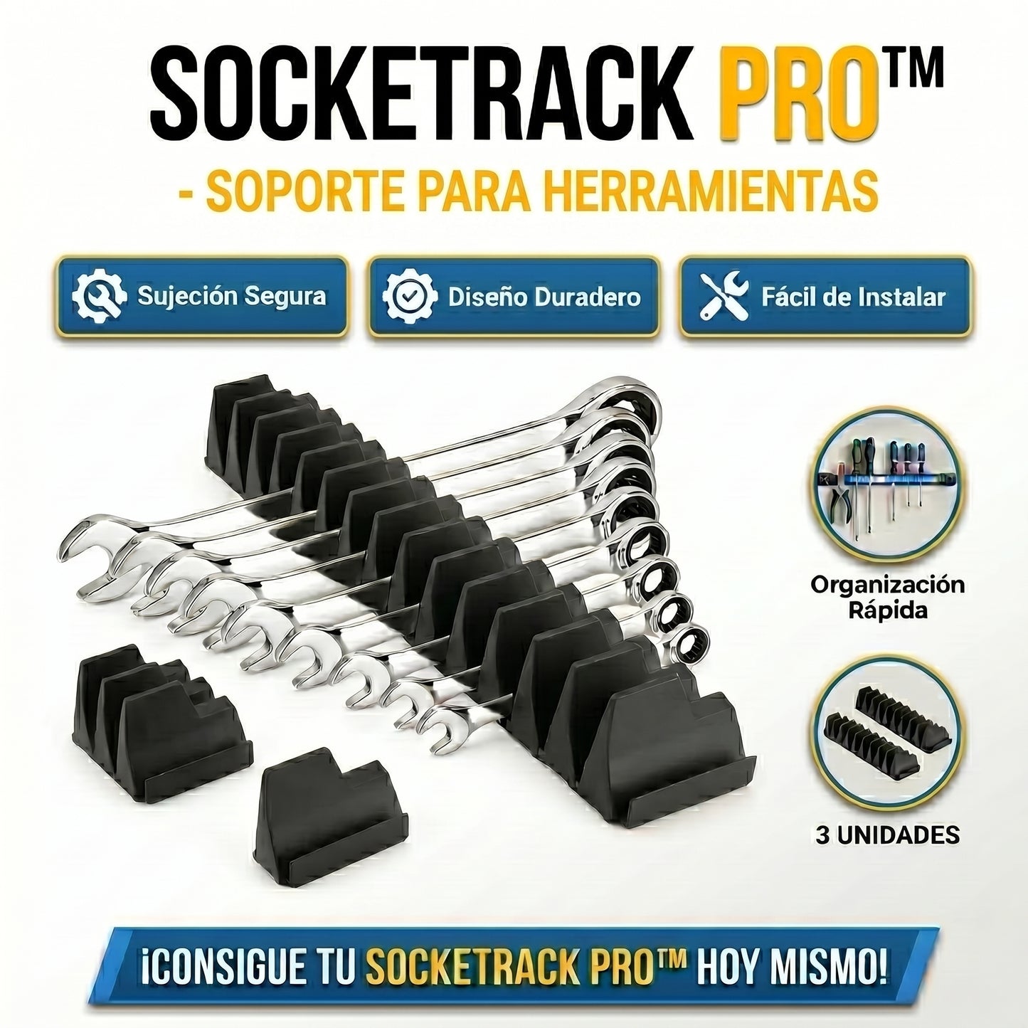 SocketRack PRO™ Por 3 unidades