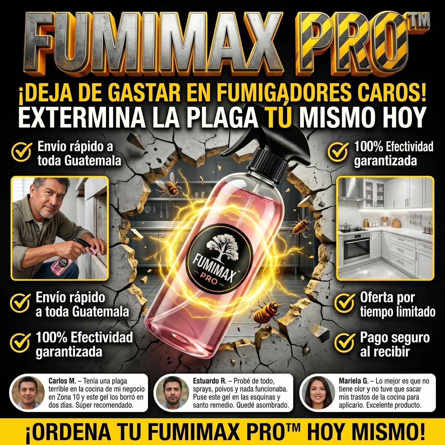 FumiMax PRO™ extermina las plagas