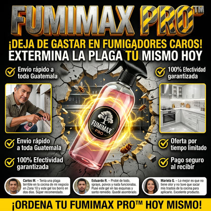 FumiMax PRO™ extermina las plagas