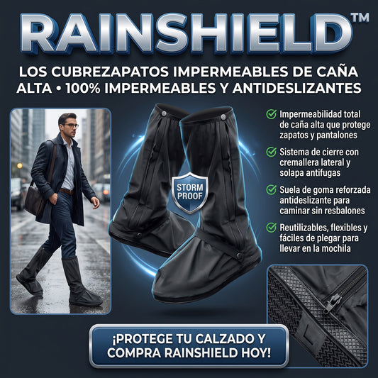 RAINSHIELD™ Cubre zapatos y Polainas Impermeables Reutilizables