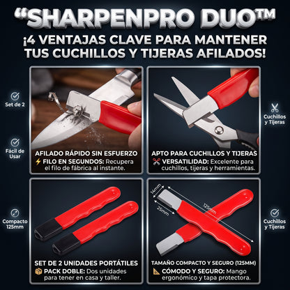 SHARPENPRO™ Set de 2 Afiladores Portátiles para Cuchillos x 2 und