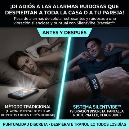 SILENTVIBE™ Pulsera con Alarma Vibratoria Silenciosa Smart Watch