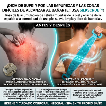 SilkScrub™ Cepillo Corporal Exfoliante de Silicona