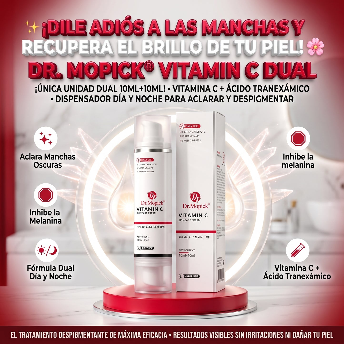 Dr. Mopick® Crema Facial Aclarante Antimanchas