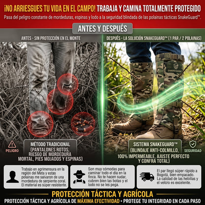 SNAKEGUARD™ Polainas Protectoras Anti-Mordeduras de Serpiente