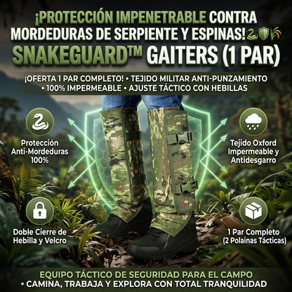 SNAKEGUARD™ Polainas Protectoras Anti-Mordeduras de Serpiente