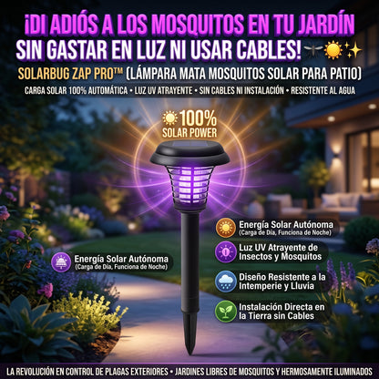 SOLARBUG™ Lámpara Solar Antimosquitos de Jardín