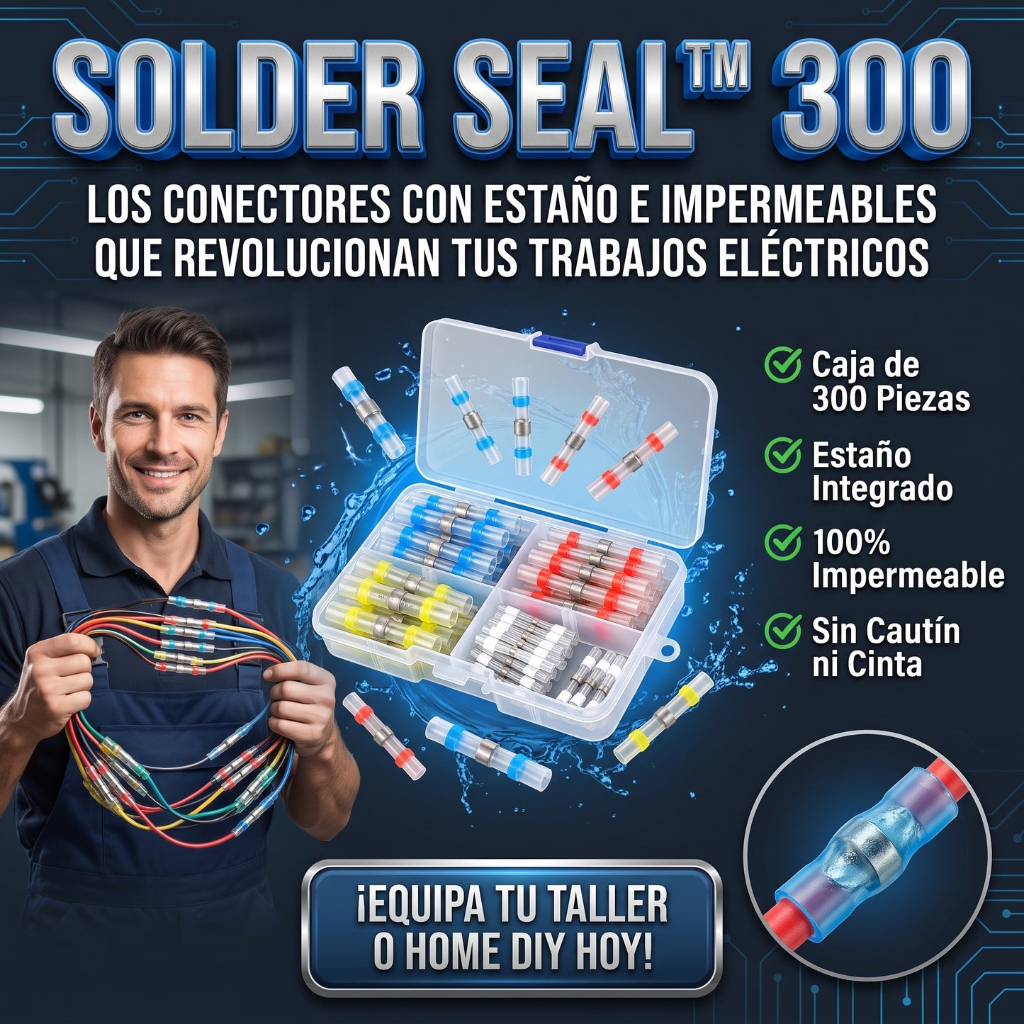 SOLDER SEAL™ Conectores eléctricos termocontraíbles