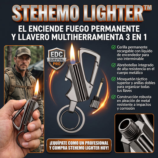 STEHEMO LIGHTER™ Encendedor Infinito y Llavero Multiherramienta - M