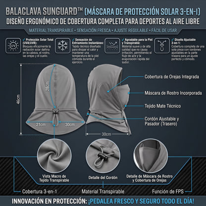SUNGUARD™ (Promoción 2x1) Capucha y Máscara de Protección Solar Multifuncional