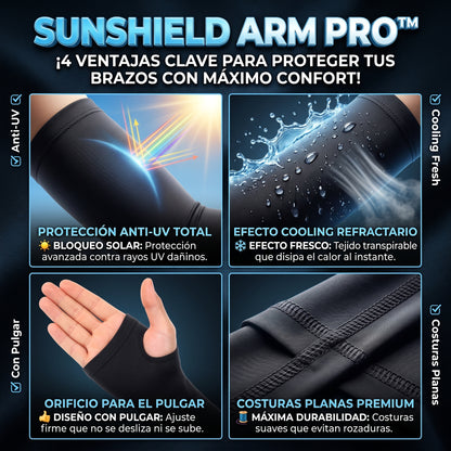 SUNSHIELD™ Mangas de Protección Solar con Orificio para Pulgar SET PAR