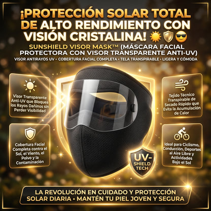 SUNSHIELD VISOR MASK™ Máscara Protectora con Visor UV