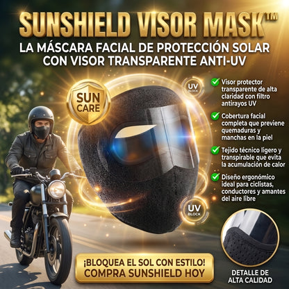 SUNSHIELD VISOR MASK™ Máscara Protectora con Visor UV
