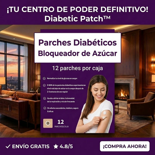 DIABETIC PATCH™ Parches Para Diabéticos Bloqueador De Azúcar 12 parches x caja