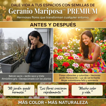 Semillas PREMIUM de Geranio Mariposa