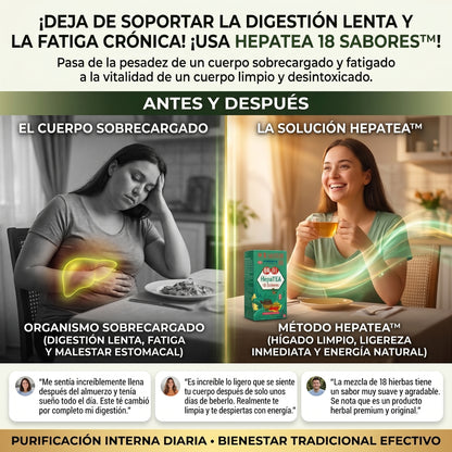 HepaTea 18 Sabores™ Té Protector Hepático Chino