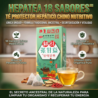 HepaTea 18 Sabores™ Té Protector Hepático Chino