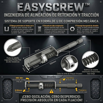 EasyScrew™ Adaptador Industrial Posicionamiento con Resorte Automático