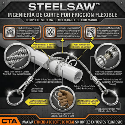 SteelSaw™ Sierra de Alambre de Alta Resistencia