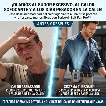 TURBOAIR™ Ventilador de Cintura Portátil