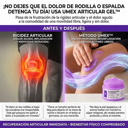 Umex Articular Gel™ Gel de Masaje de Alivio Articular