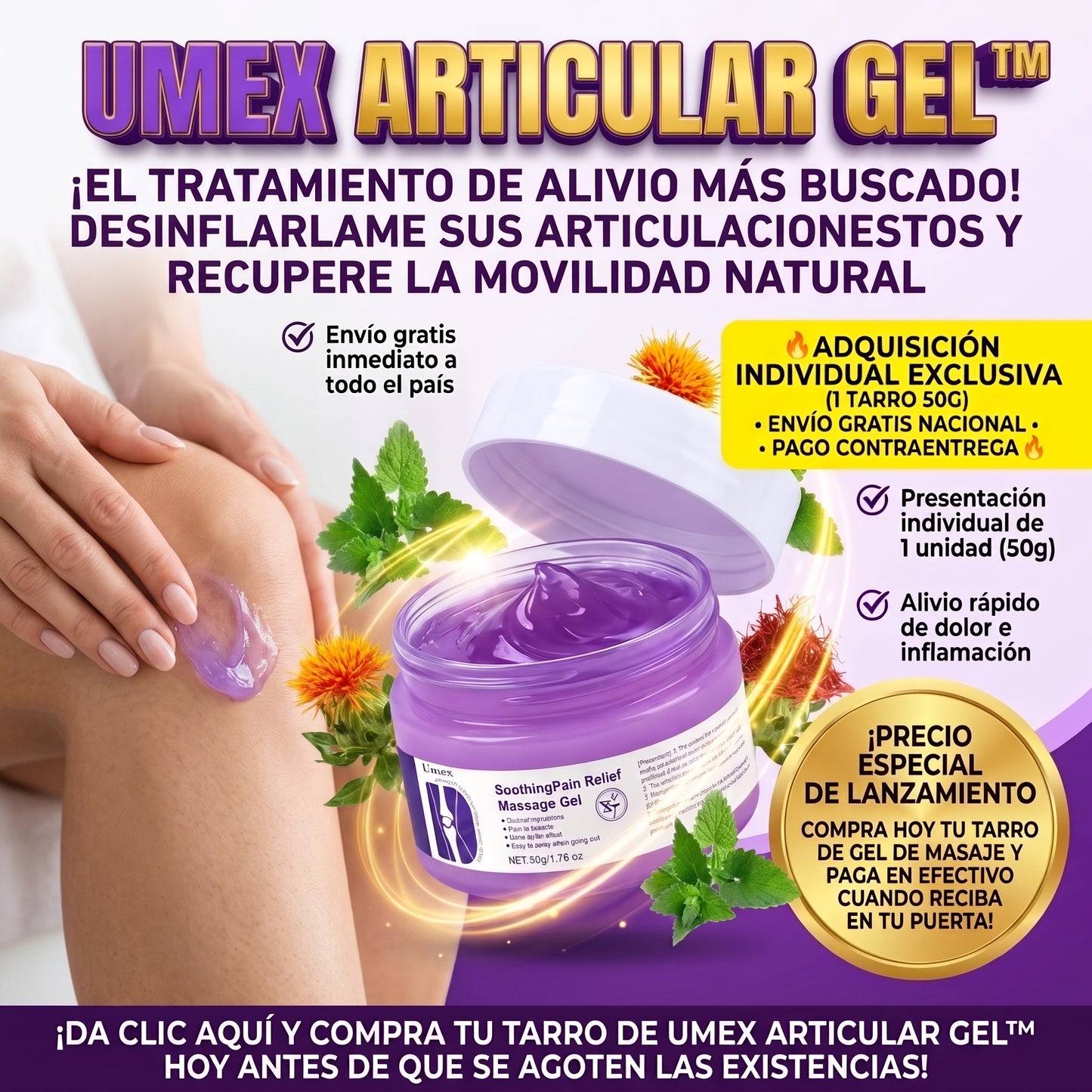 Umex Articular Gel™ Gel de Masaje de Alivio Articular