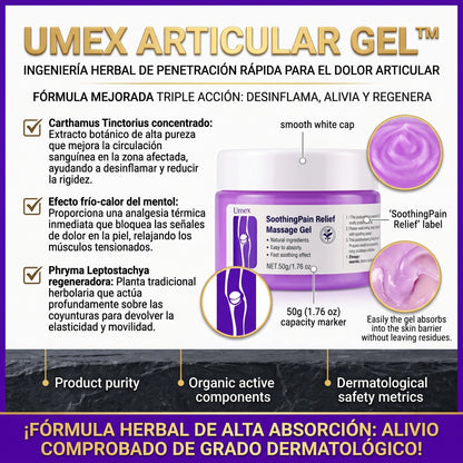 Umex Articular Gel™ Gel de Masaje de Alivio Articular