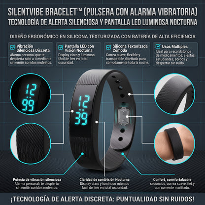SILENTVIBE™ Pulsera con Alarma Vibratoria Silenciosa Smart Watch