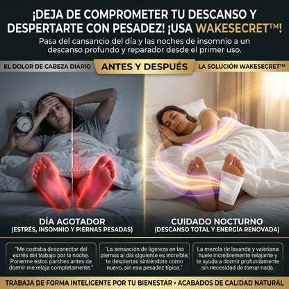 WakeSecret™ 50 Parches Desintoxicantes y Relajantes Nocturnos