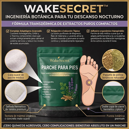 WakeSecret™ 50 Parches Desintoxicantes y Relajantes Nocturnos