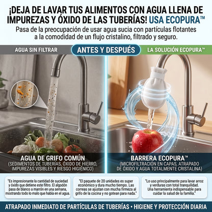 EcoPura™ Filtros de Algodón para Grifo de Cocina x 2Ound