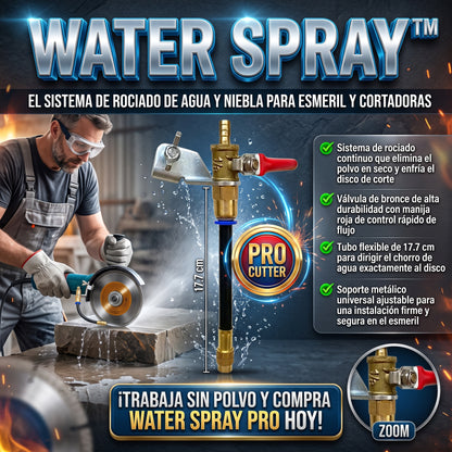 WATER SPRAY™ Sistema de Rociador de Agua para Esmeriladora y Cortadora