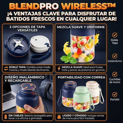 BLENDPRO™ Vaso Licuadora Portátil Inalámbrica Recargable