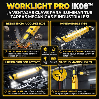 WORKLIGHT™ Lámpara de Emergencia y Luz de Trabajo LED Recargable 2x1