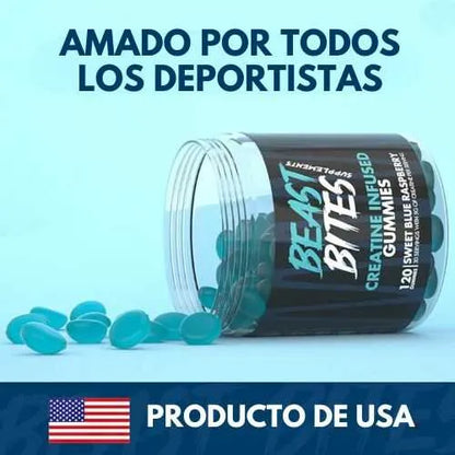 Beast Bites Gomitas de Creatina Hiper Músculos 120un.