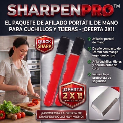 SHARPENPRO™ Set de 2 Afiladores Portátiles para Cuchillos x 2 und