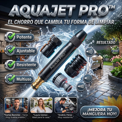 AquaJet PRO™ Pistola Rociadora Ajustable para Manguera