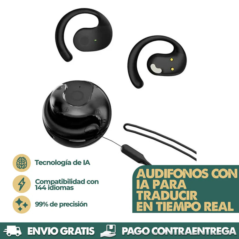 AI PODS ®| AUDIFONOS CON IA Y TRADUCCIÓN AUTOMÁTICA  EN TIEMPO REAL