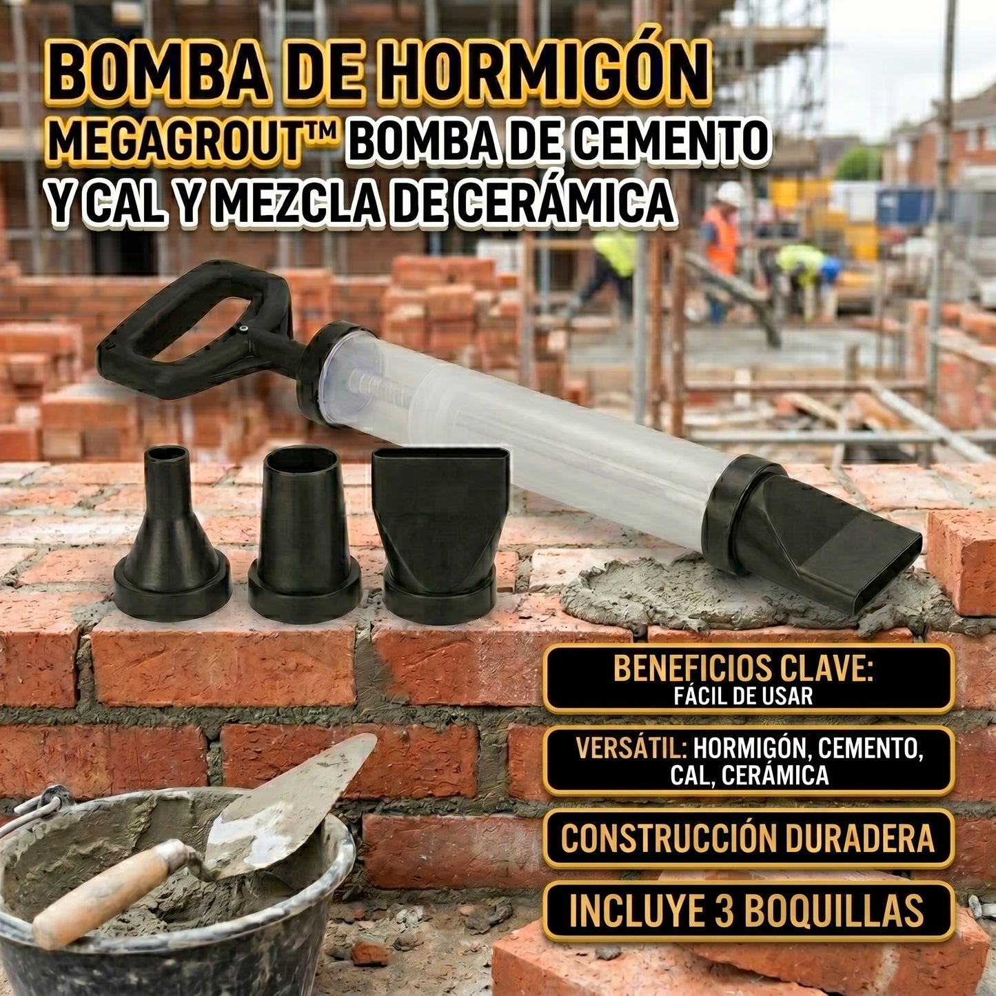 MegaGrout™ bomba de trabajo