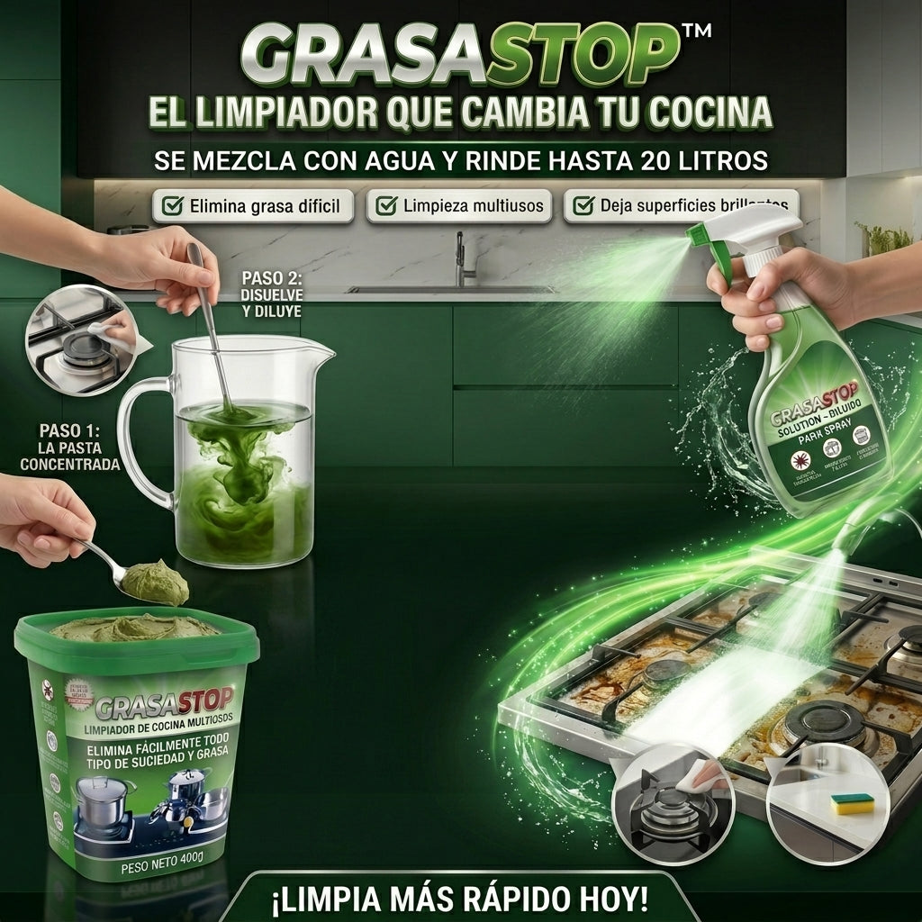GRASASTOP™ Limpiador multiusos de cocina concentrado