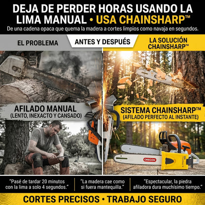 ChainSharp™ Afila la cadena de tu motosierra