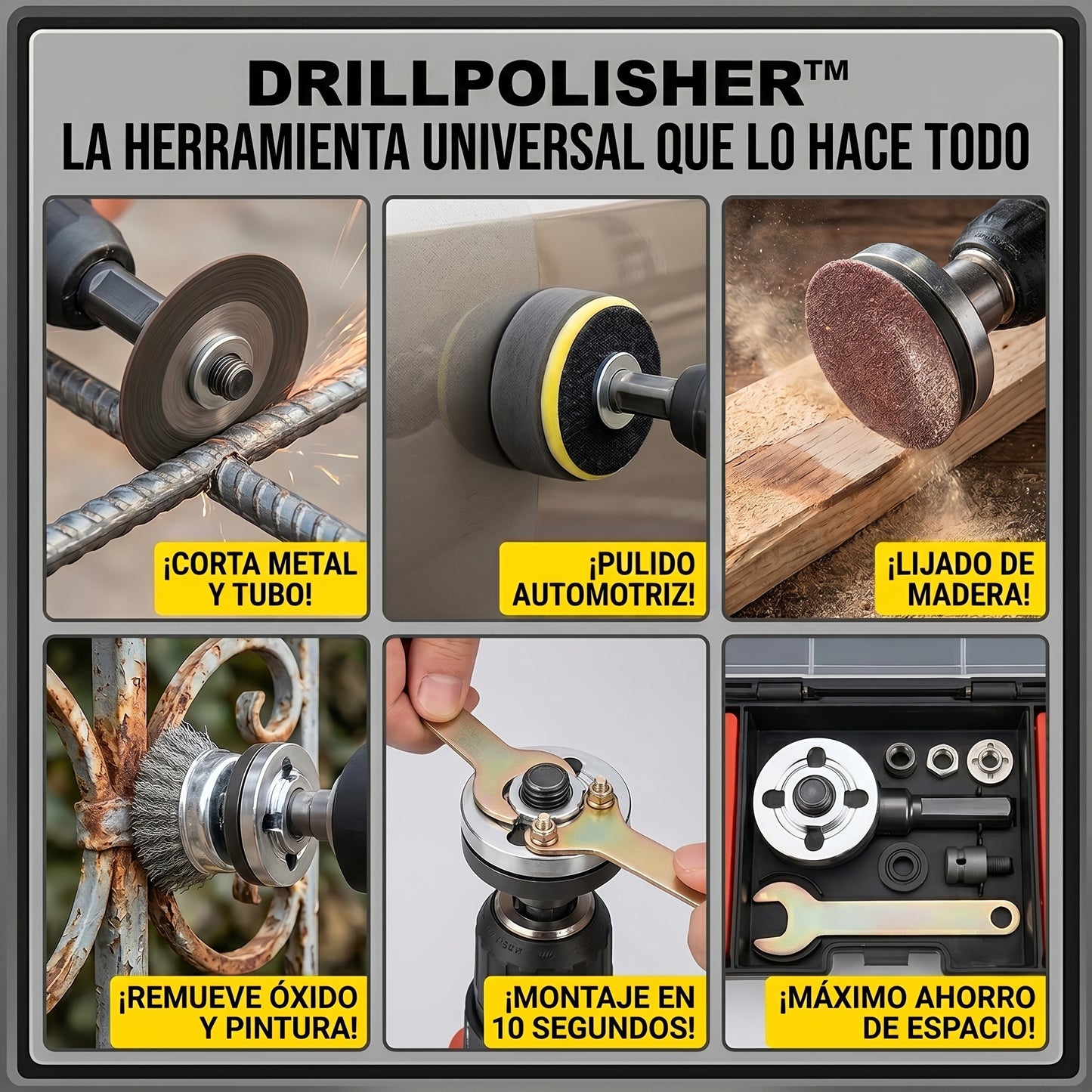 DRILLPOLISHER Adaptador Para Taladro