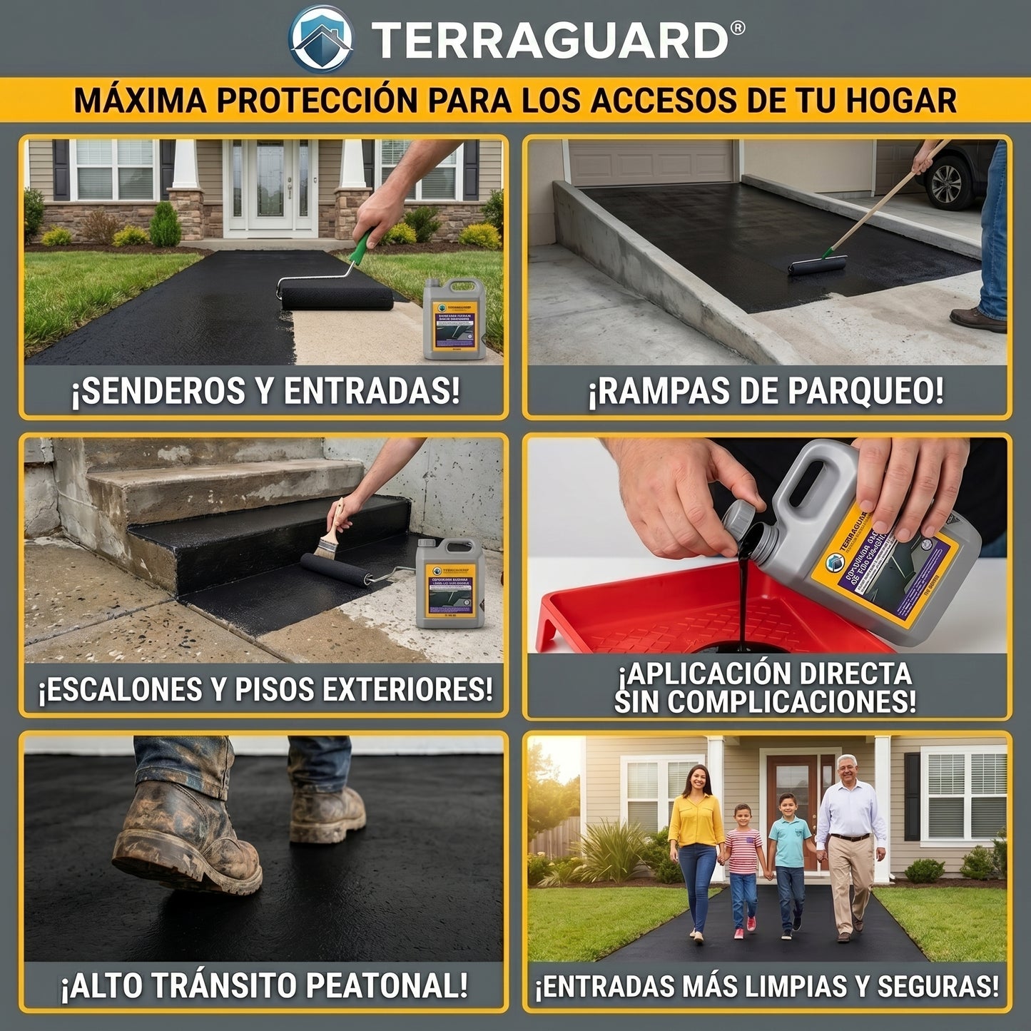 Terraguard Emulsion asfaltica de Alto Rendimiento - 500ml