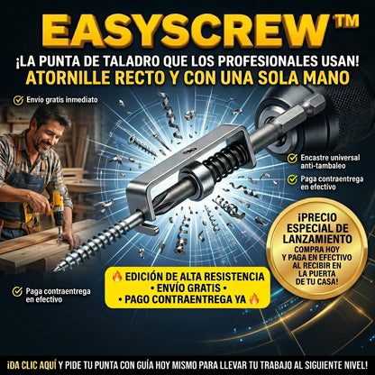 EasyScrew™ Adaptador Industrial Posicionamiento con Resorte Automático